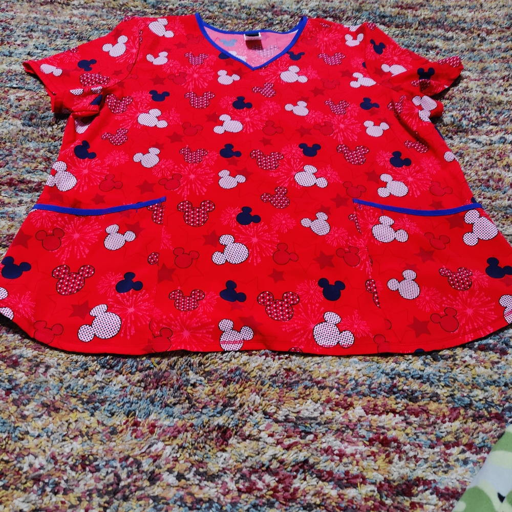 NWOT Disney Red and Blue Mickey Mouse Top